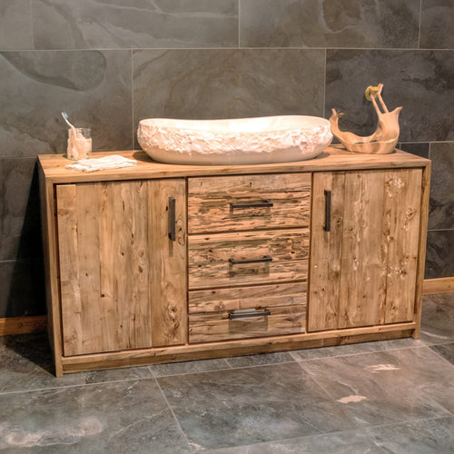 Bathroom Rustic Vanity, solid wood, built to order