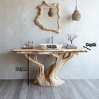 Handcrafted Bathroom Vanity with Finish, solid wood, built to order