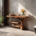 Solid Live Edge Console Vanity