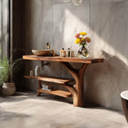 Solid Live Edge Console Vanity