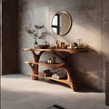 Live Edge Solid Trunk Vanity