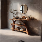 Live Edge Solid Trunk Vanity