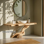Solid Bathroom Storage Vanity