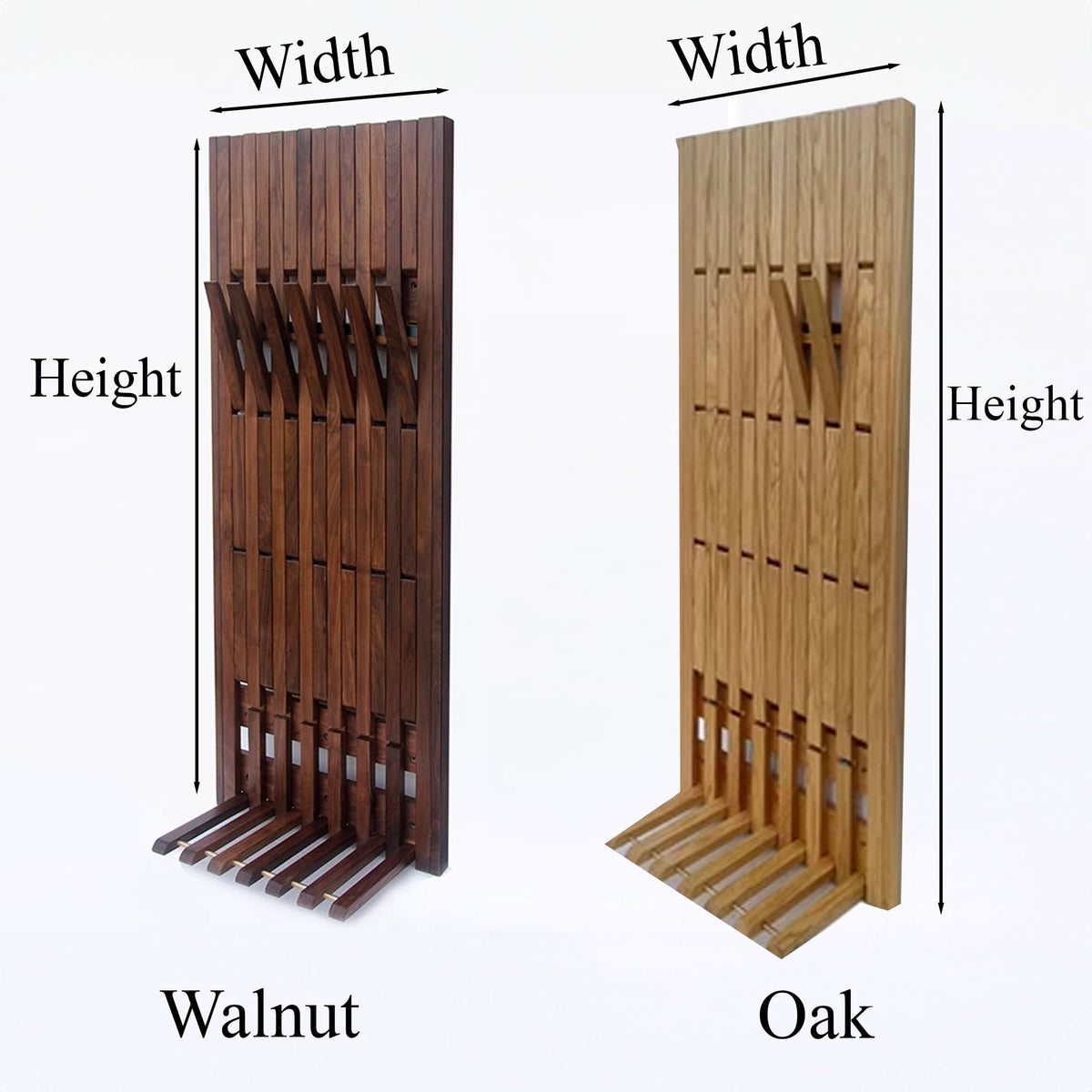 Piano Wooden Wall Hooks, solid wood, built to order