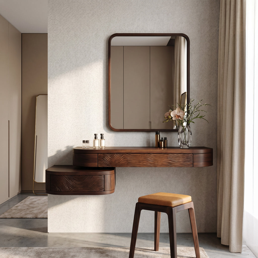 Modern Floating Makeup Vanity