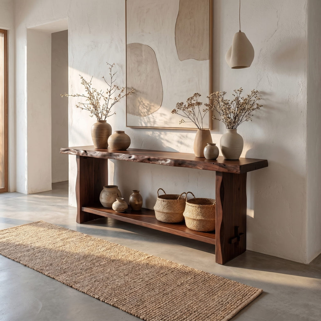 Live Edge Dining Console Table