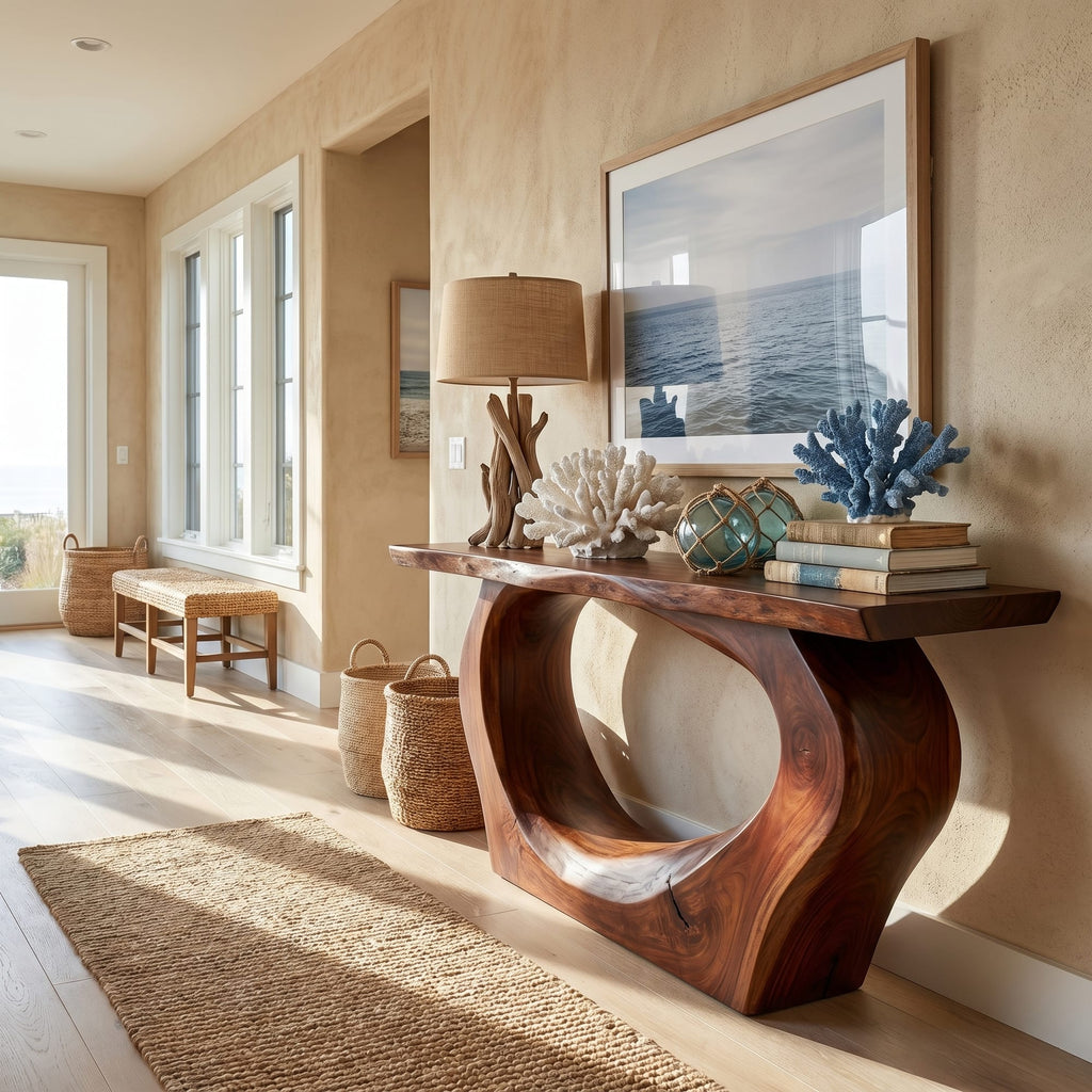 Sculpted Artistic Console Table