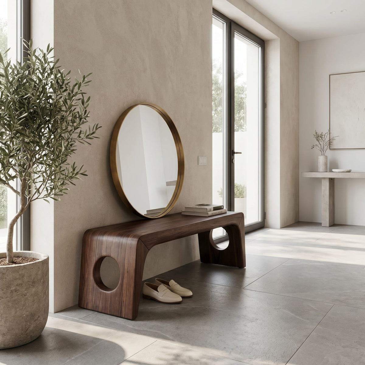 Sculptural Minimal Bench