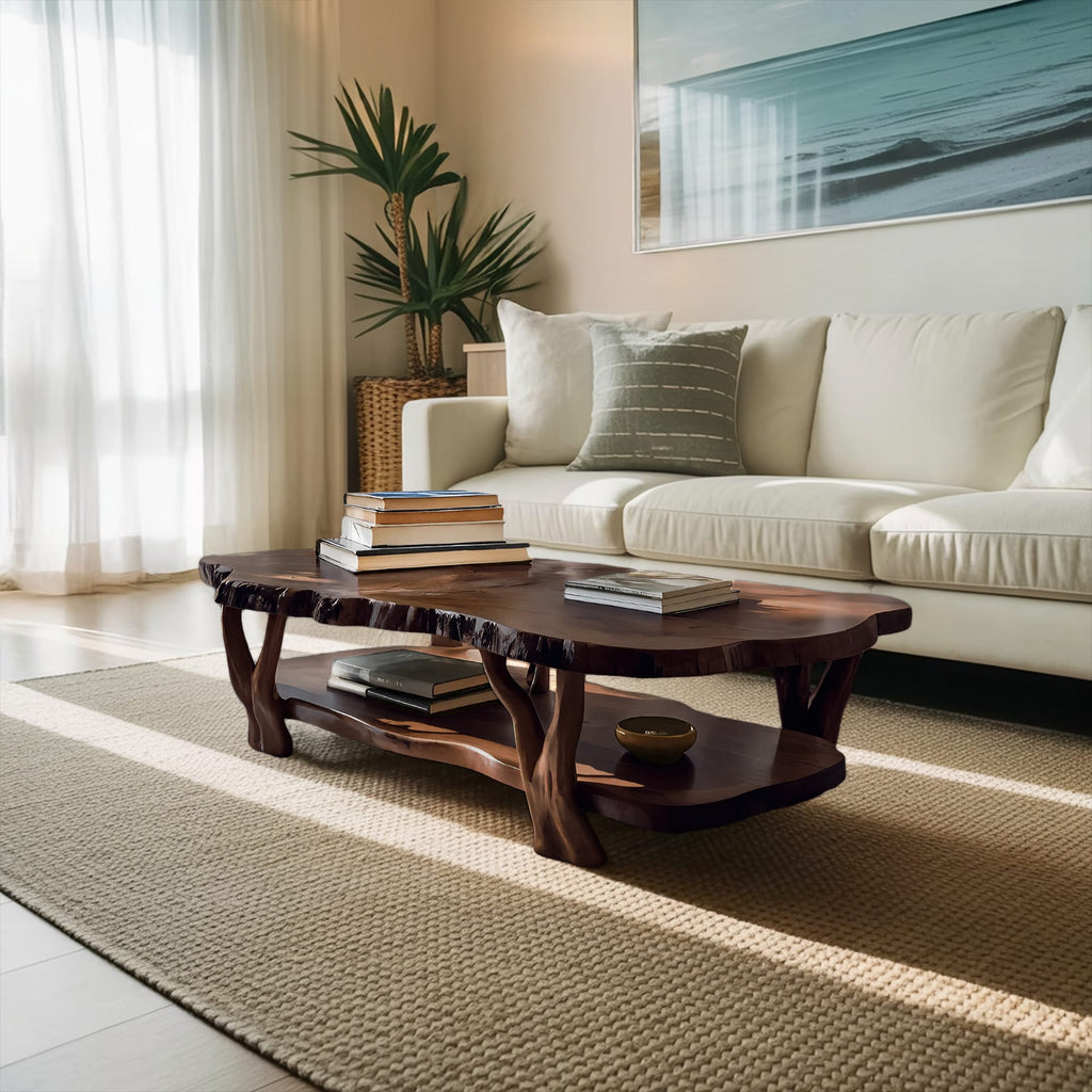 Live Edge Two-tier Coffee Table
