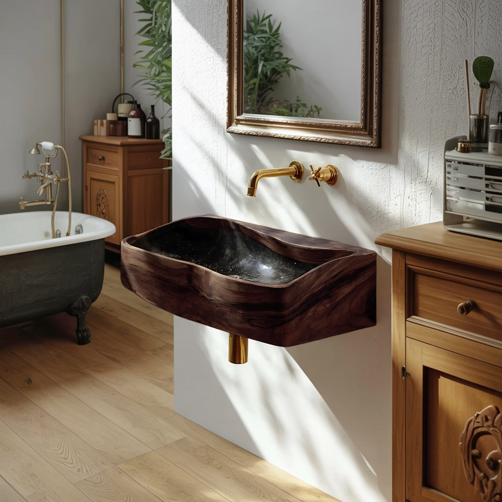 Solid Storage Powder Vanity