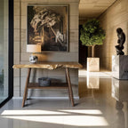 Live Edge Solid Foyer Console Table