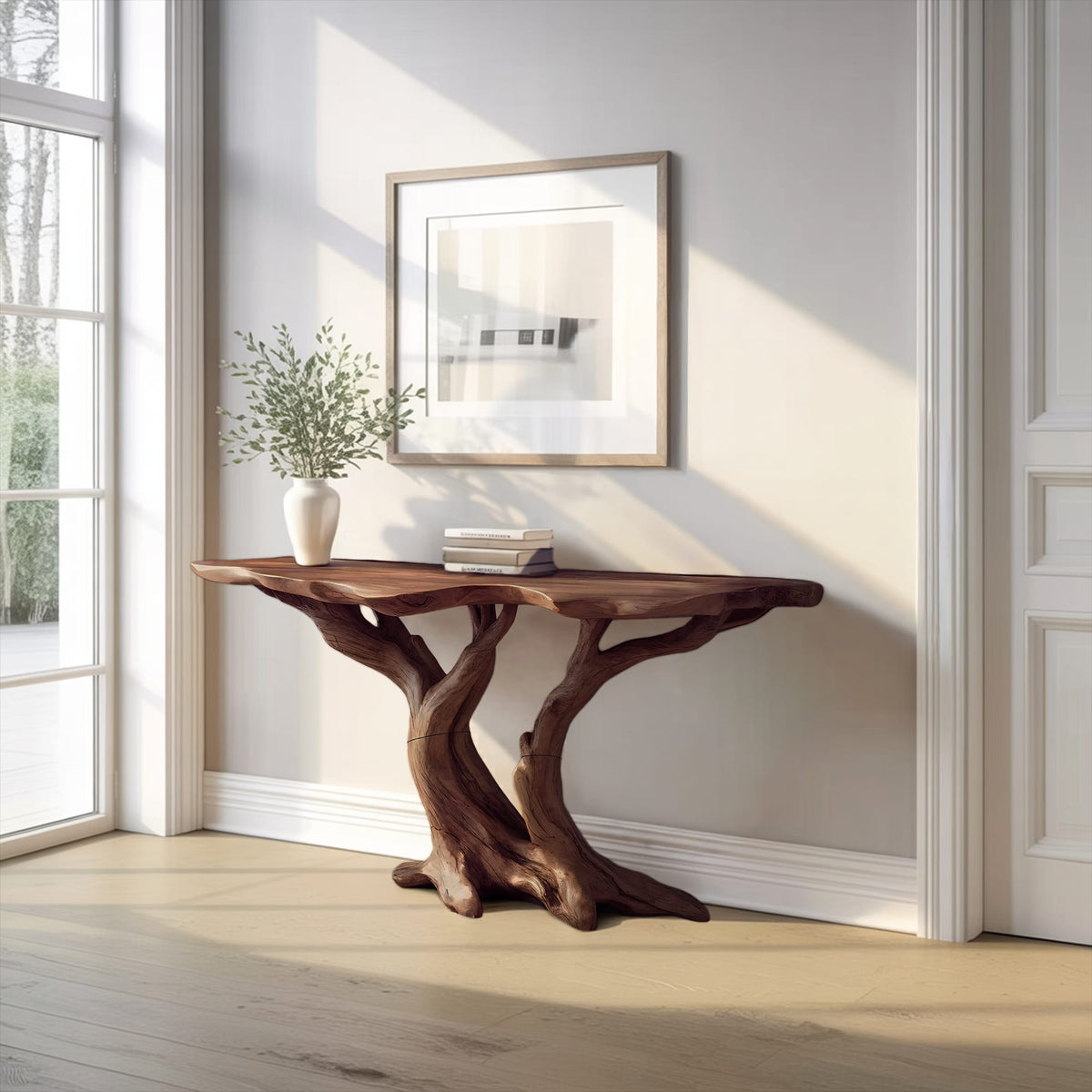 Modern Live Edge Sofa Console Table
