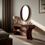 Artistic Vanity Table with Drawers, solid wood, built to order