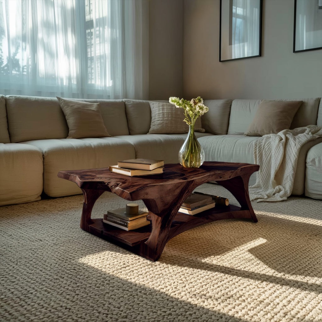 Live Edge Legs Coffee Table