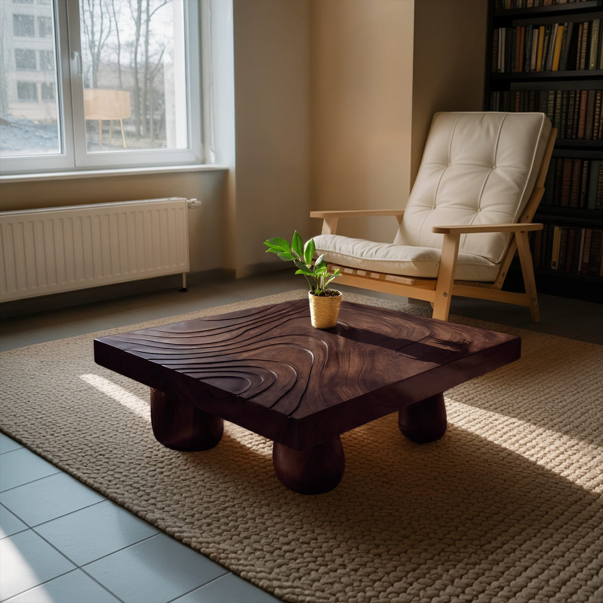 Live Edge Accent Coffee Table