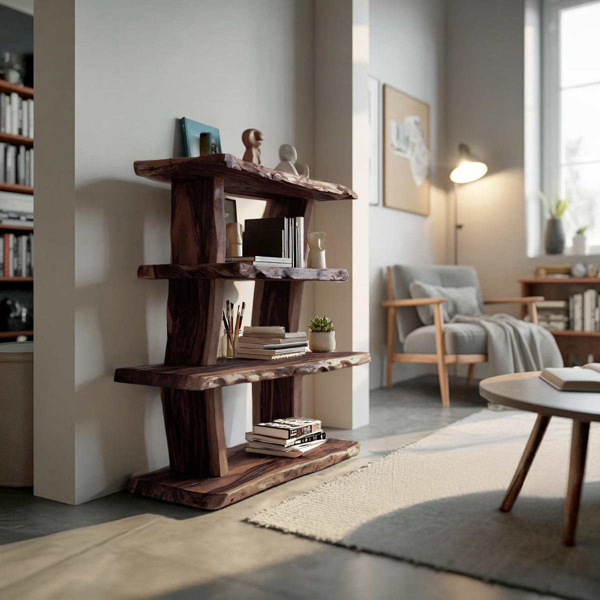 Contemporary Solid Bookshelf
