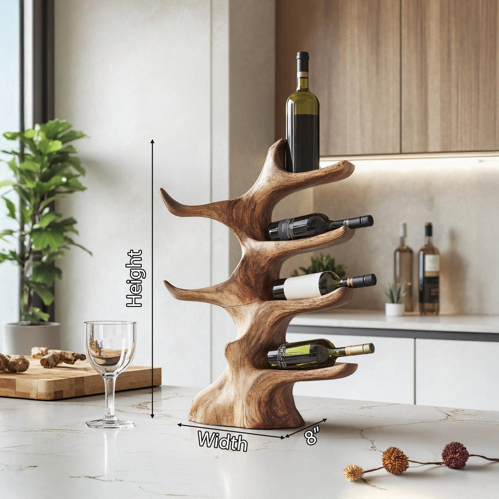 Mid Century Wine Stand, solid wood, built to order