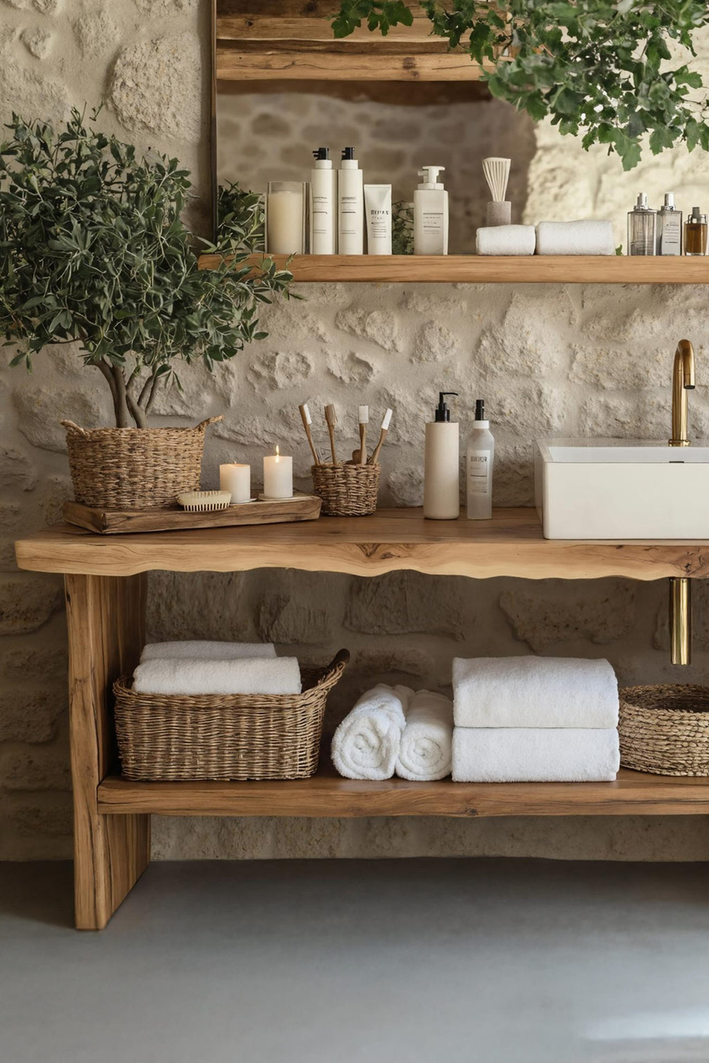 Live Edge Bathroom Organic Vanity