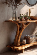 Live Edge Slab Vanity