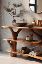 Live Edge Solid Trunk Vanity