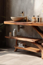 Solid Live Edge Console Vanity