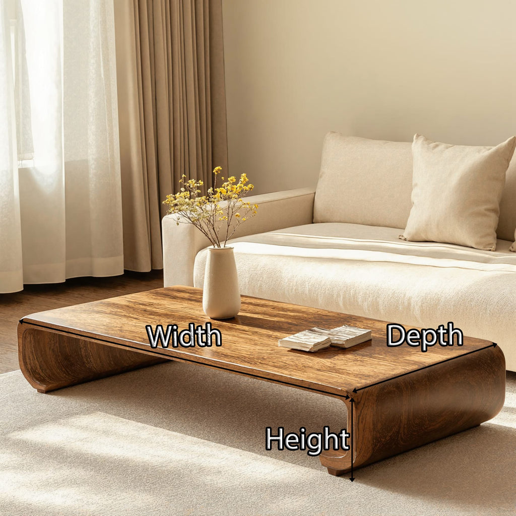 Minimalist Coffee Table Sitting Room Simplicity, solid wood, built to order