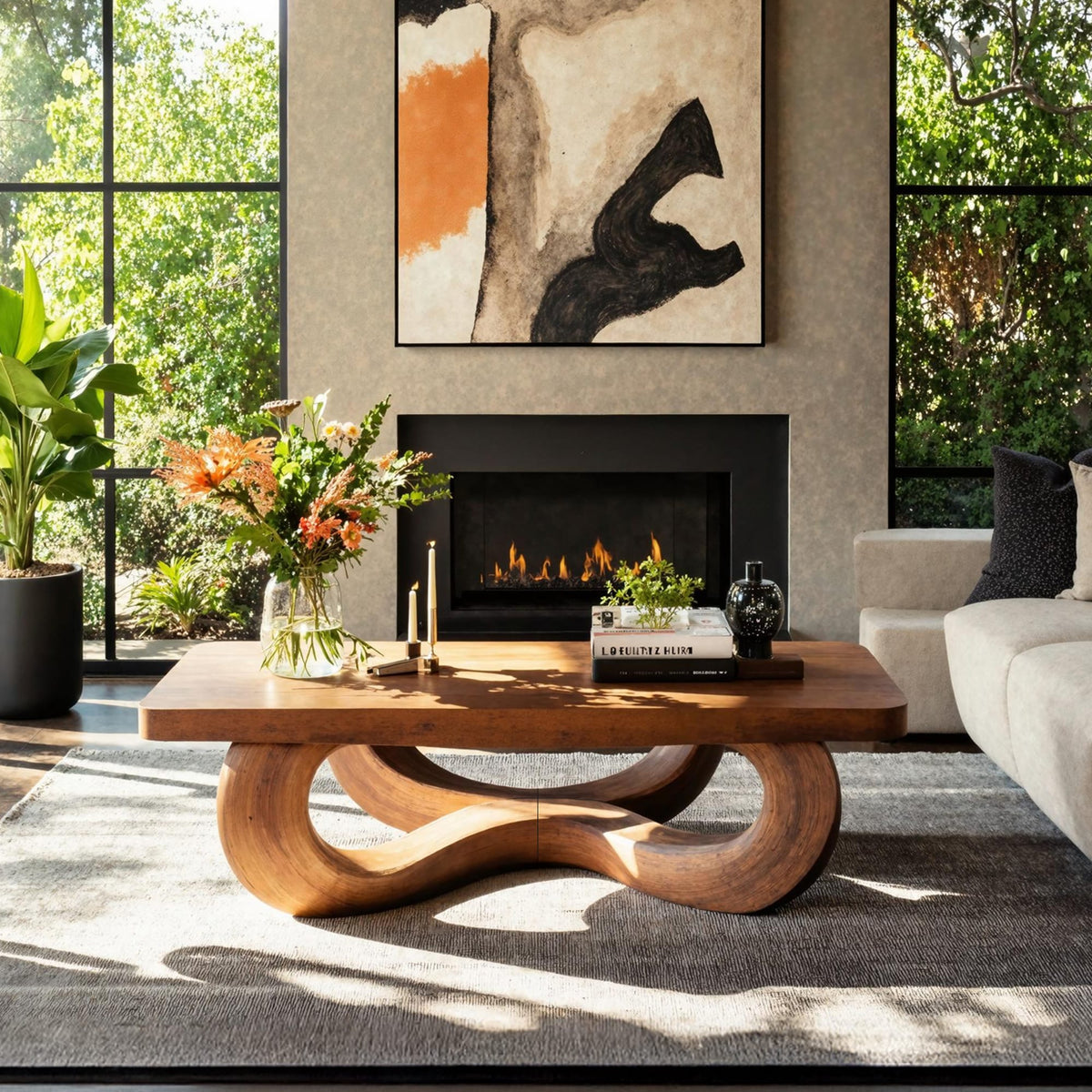 Solid Eclectic Side Table
