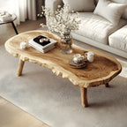 Vintage Inspired Natural Coffee Table, solid wood, built to order