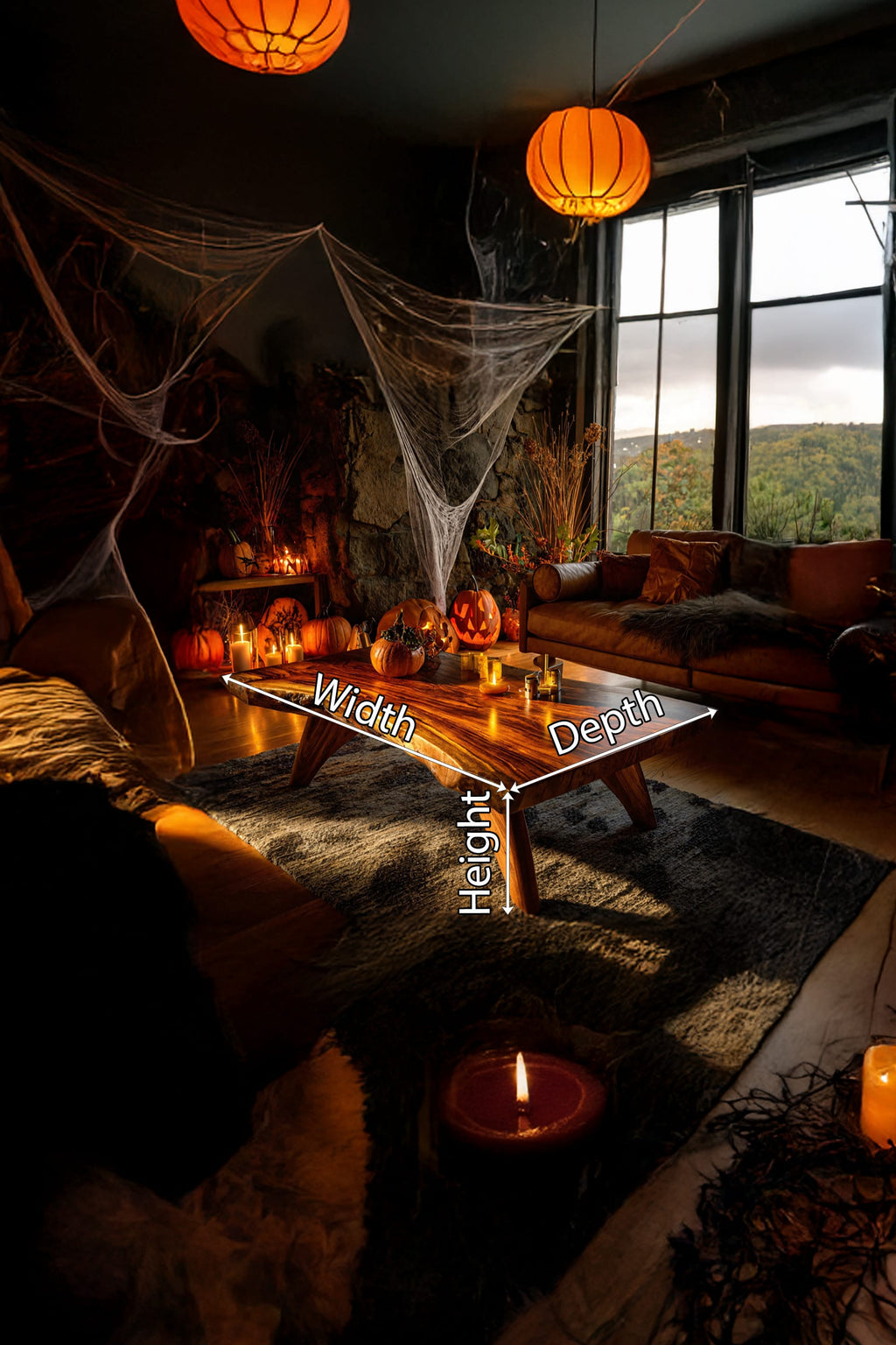 Solid Pumpkin Coffee Table