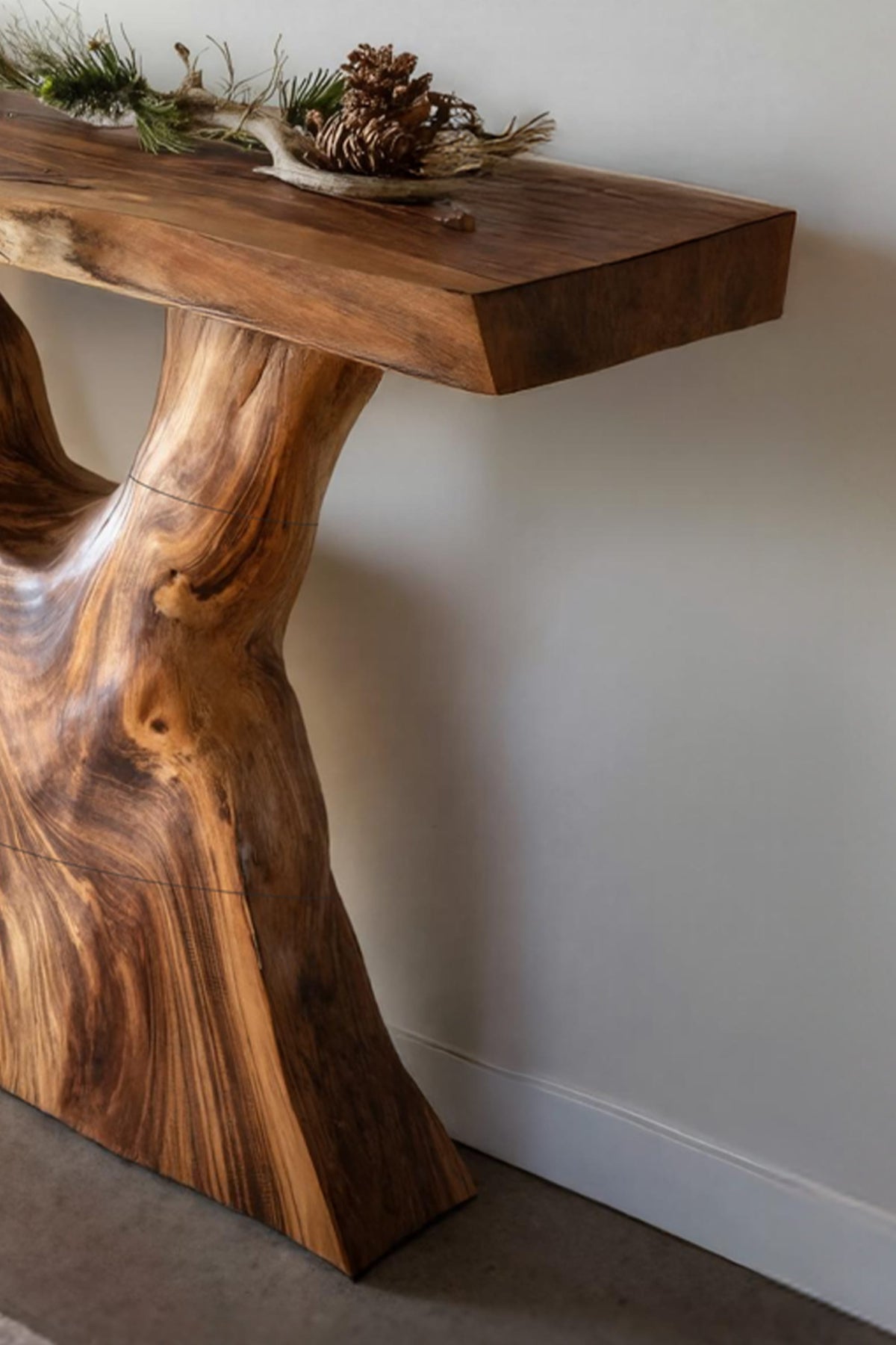 Minimal Behind Mid Century Console Table