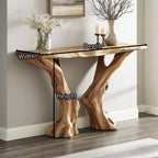Live Edge Rustic Console Table, solid wood, built to order