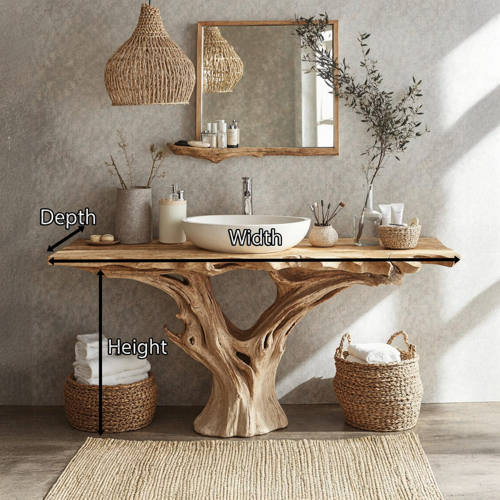 Farmhouse Bathroom Vanity, solid wood, built to order
