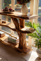 Live Edge Reclaimed Console Table