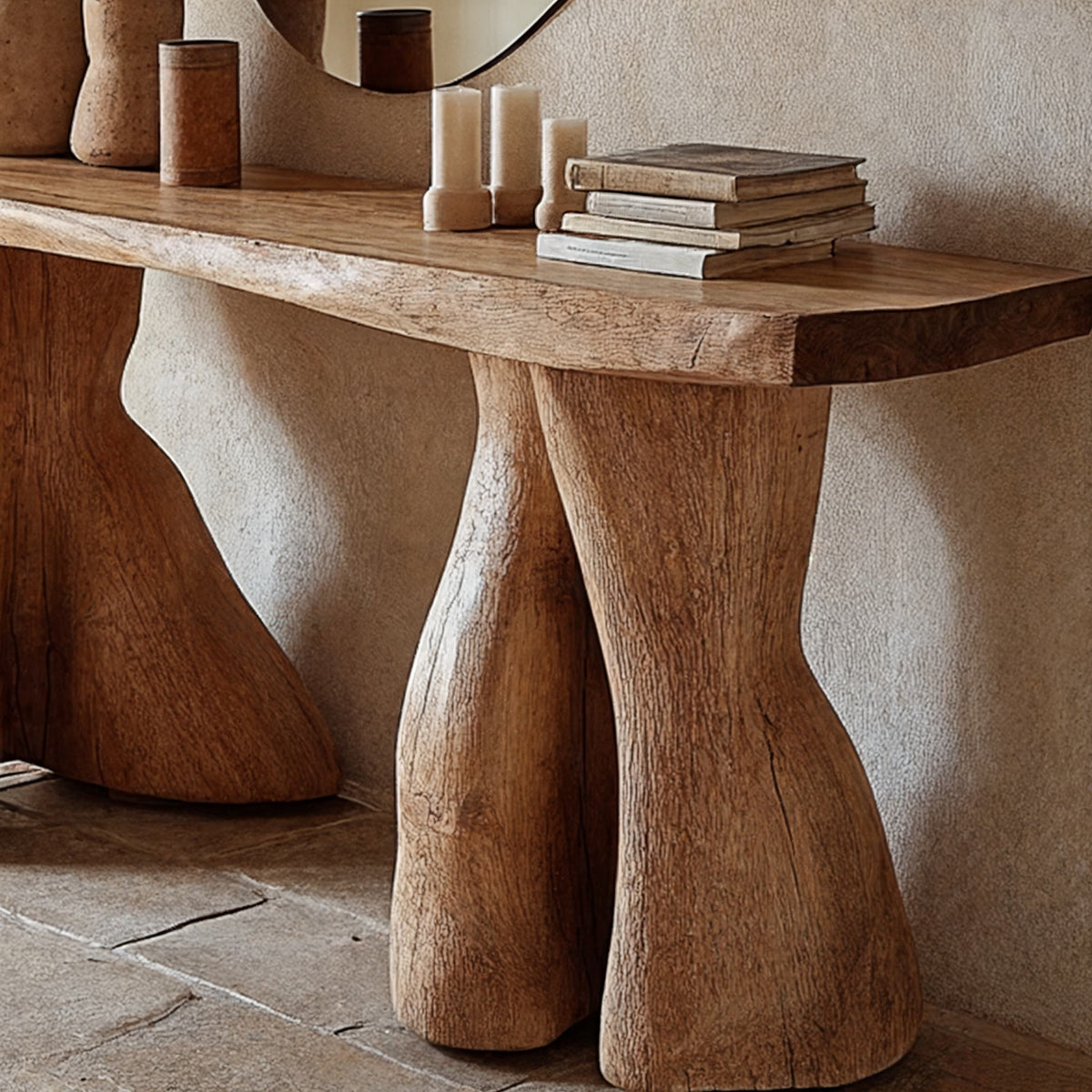 Entry Console Table Solid, solid wood, built to order