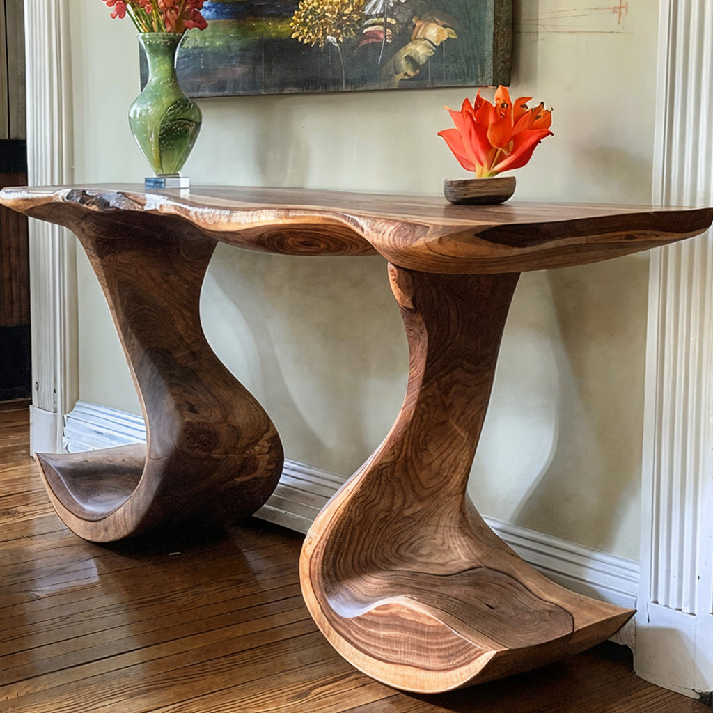 Handcraft Rustic Console Table, solid wood, built to order