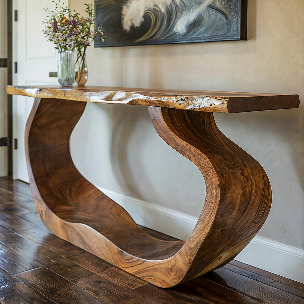 Handcraft Entryway Table Decor, solid wood, built to order