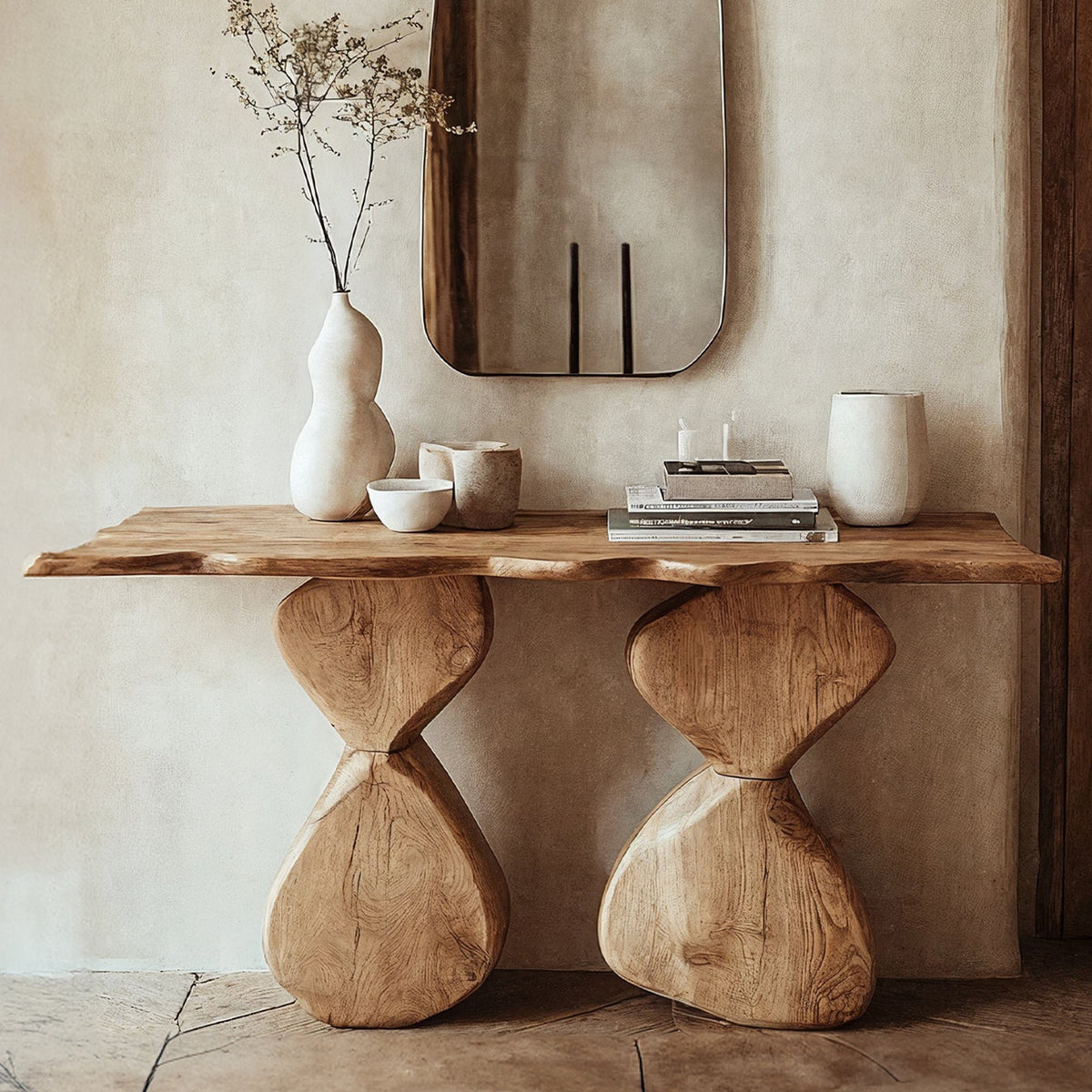 Entryway Console Table Solid, solid wood, built to order