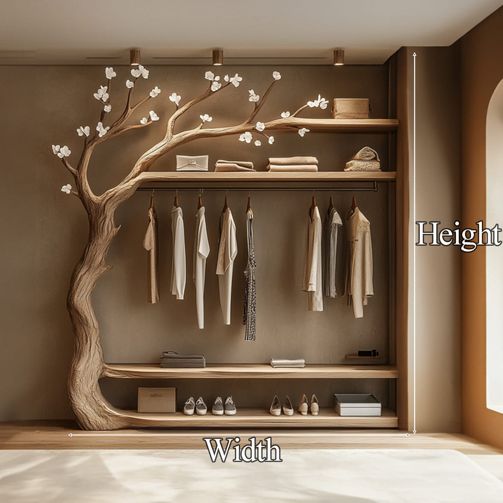 Handmade Clothes Racks Tree Shelves Tier Shelves Decor Room Gift, solid wood, built to order