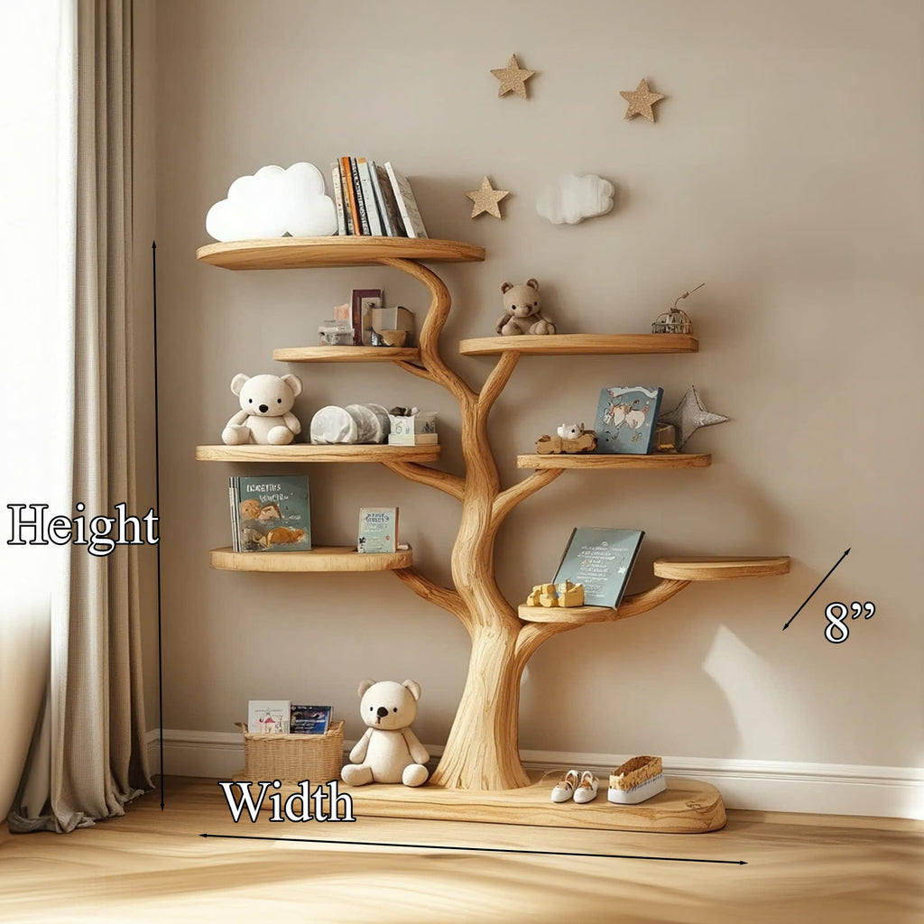 Baby Room Decoration Tree Shelf Handmade Bedroom Decoration Gift, solid wood, built to order