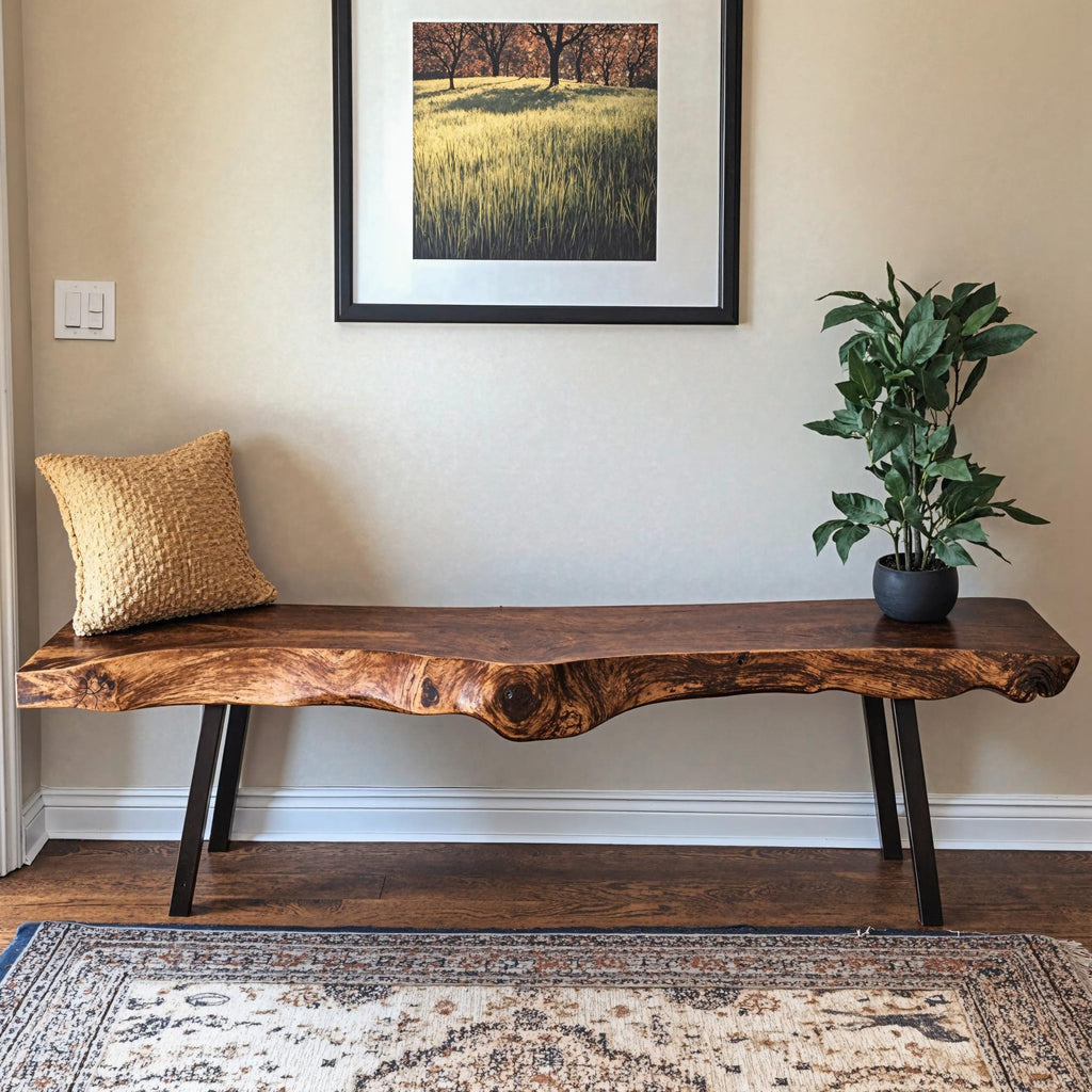 Handcrafted Bench, solid wood, built to order