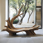 Handcrafted Live Edge Bench, solid wood, built to order