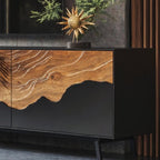 Handcrafted TV Console Table, solid wood, built to order