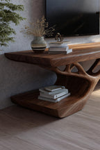 Mid Century Solid TV Console, solid wood, built to order