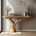 Practical Wood Console Table, solid wood, built to order