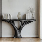 Practical Wood Console Table, solid wood, built to order