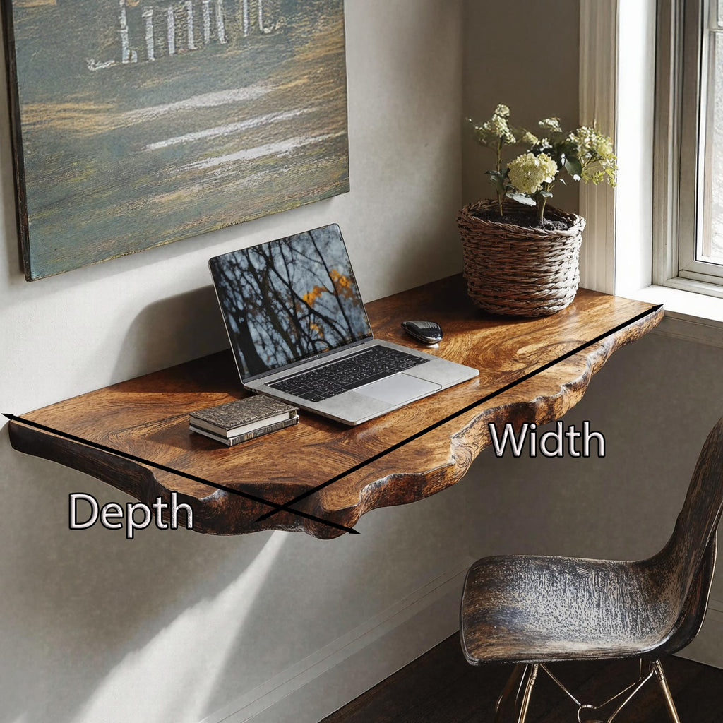 Mid Century Floating Console Table