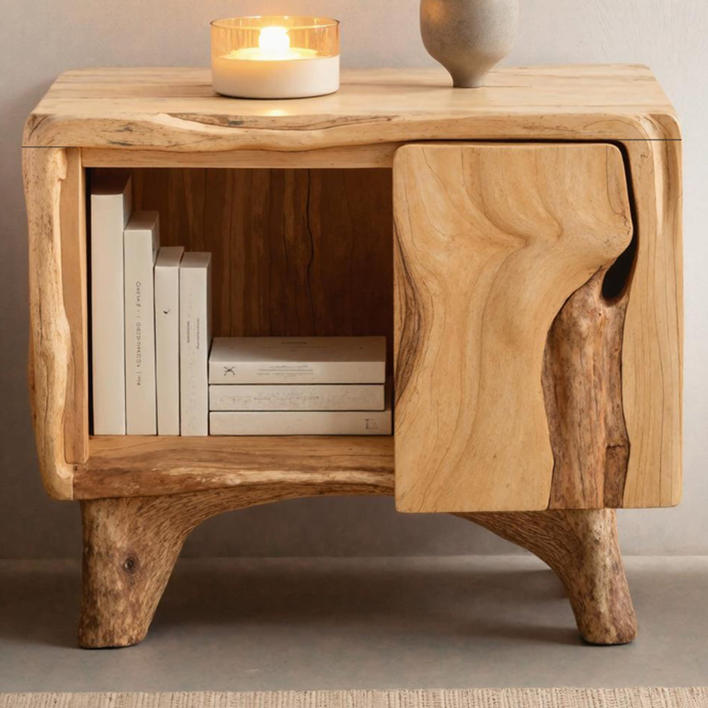 Mid-century Live Edge Mid Century Nightstand
