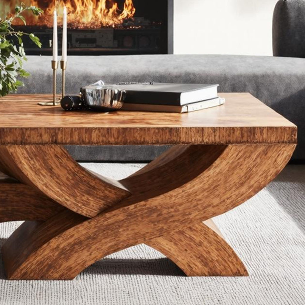 Handcrafted Coffee Table for Warm Ambience, solid wood, built to order
