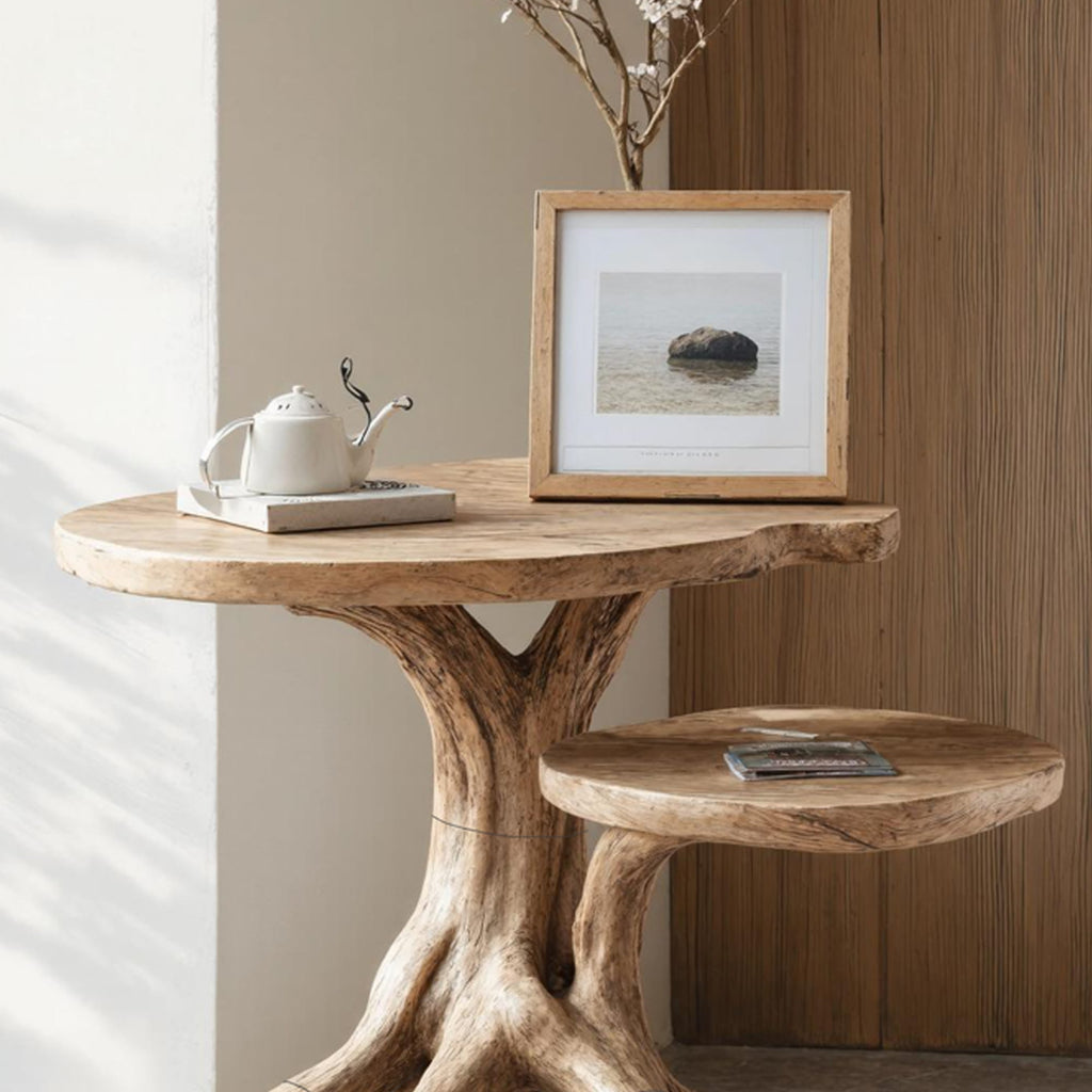Farmhouse Live Edge End Table Entryway Table, solid wood, built to order