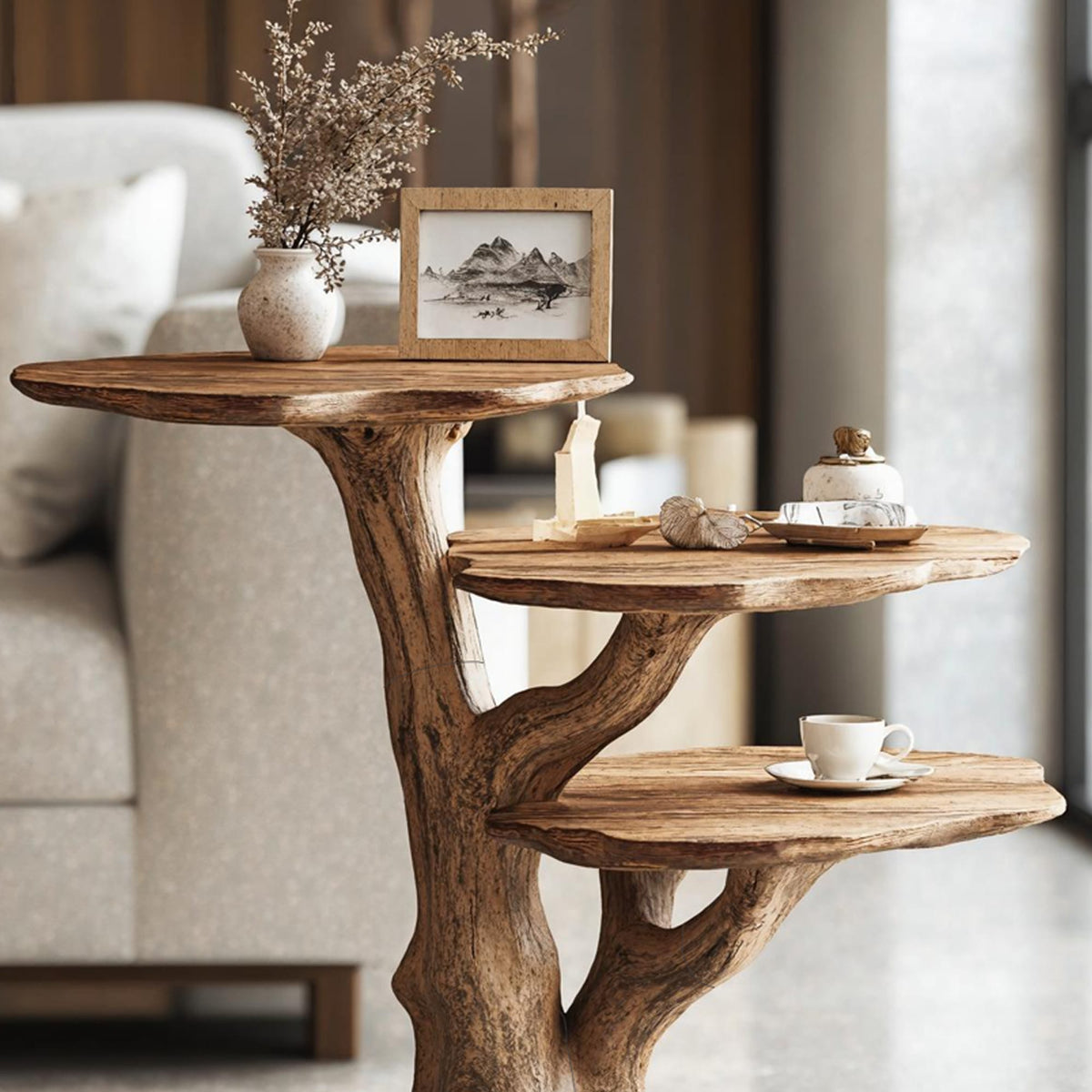 Handcrafted End Table Living, solid wood, built to order
